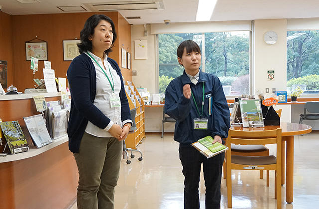 東京都公園協会の大場係長と田畑さん